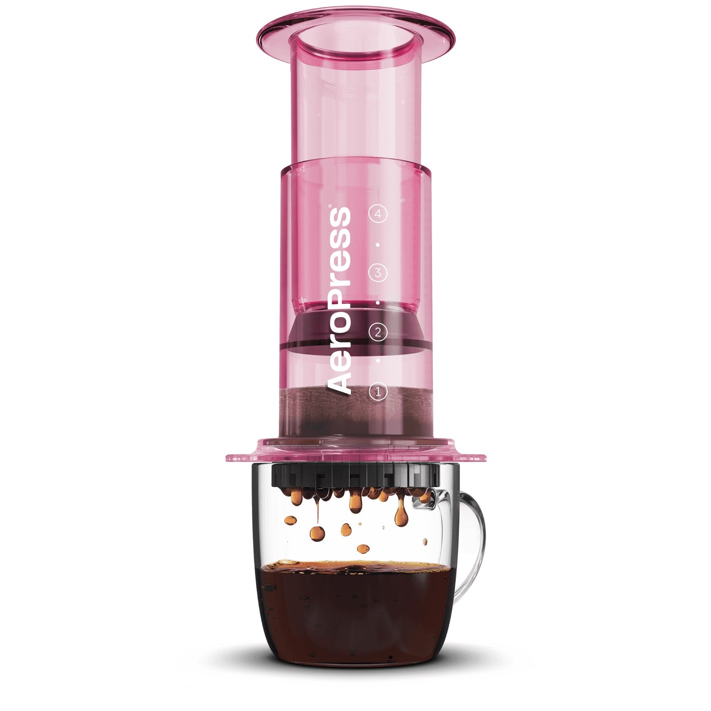 AeroPress Clear aparati za kafu, roze