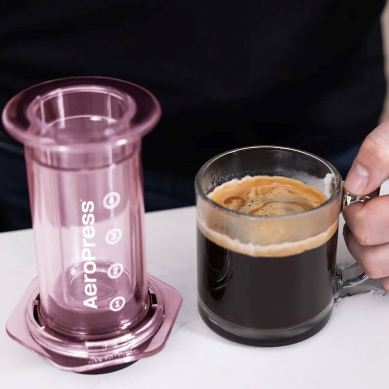 AeroPress Clear aparati za kafu, roze