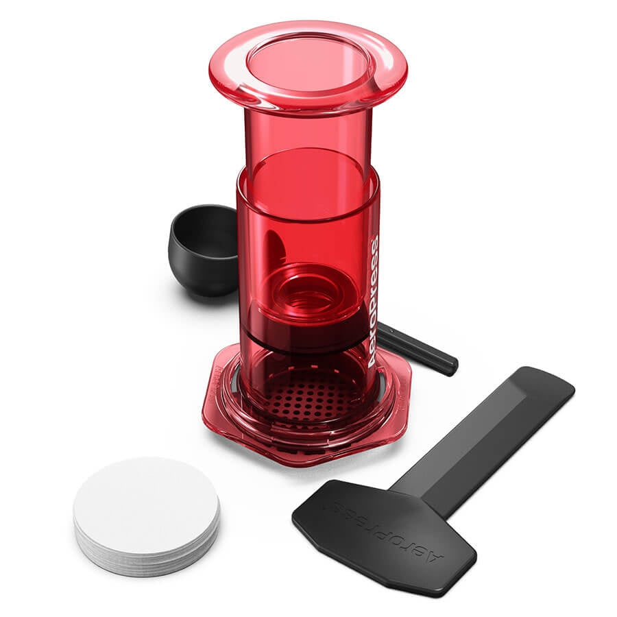 AeroPress Clear aparati za kafu, crveni