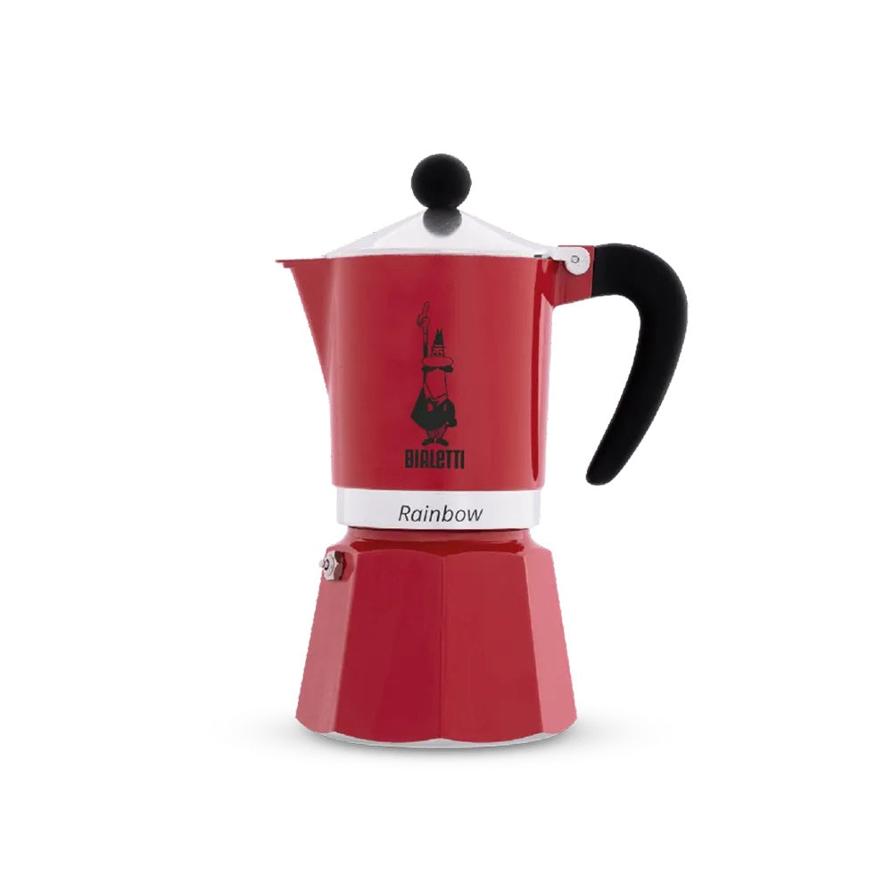 Bialetti Rainbow 3 cups aparati za kafu, crvena
