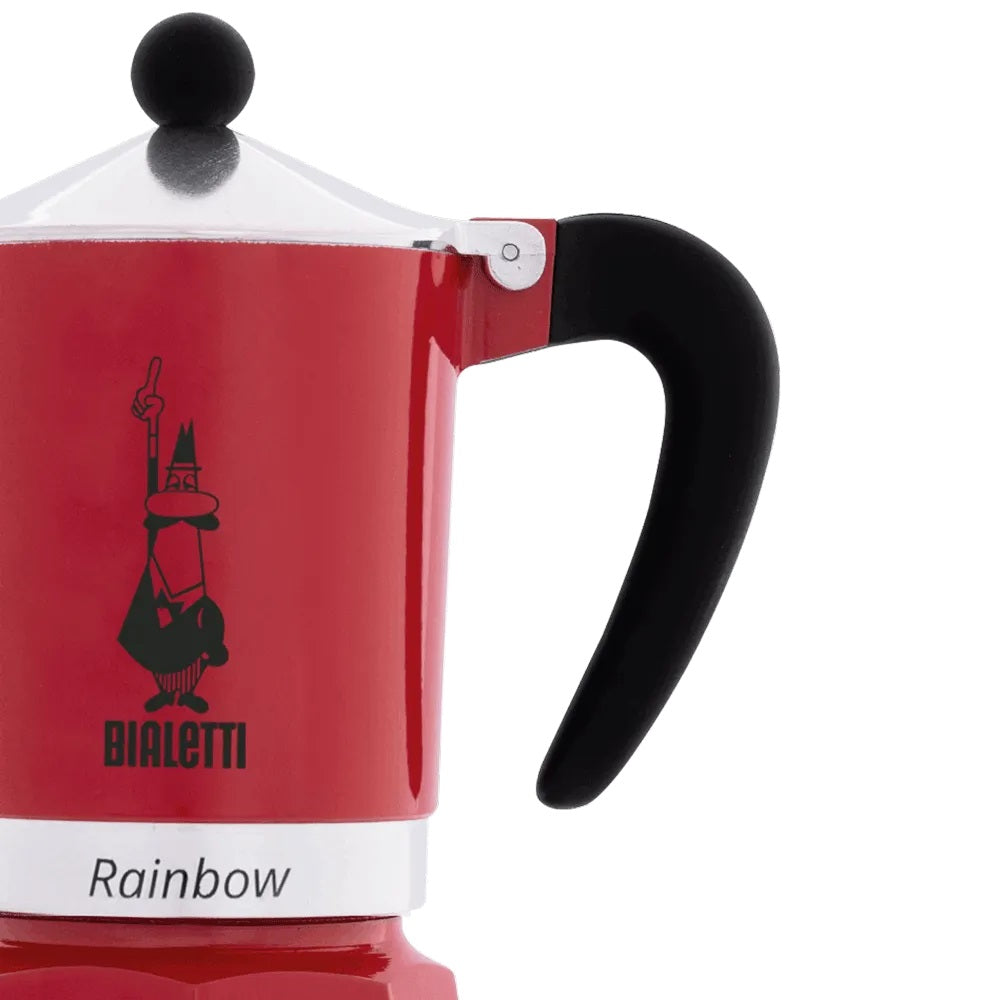 Bialetti Rainbow 3 cups aparati za kafu, crvena