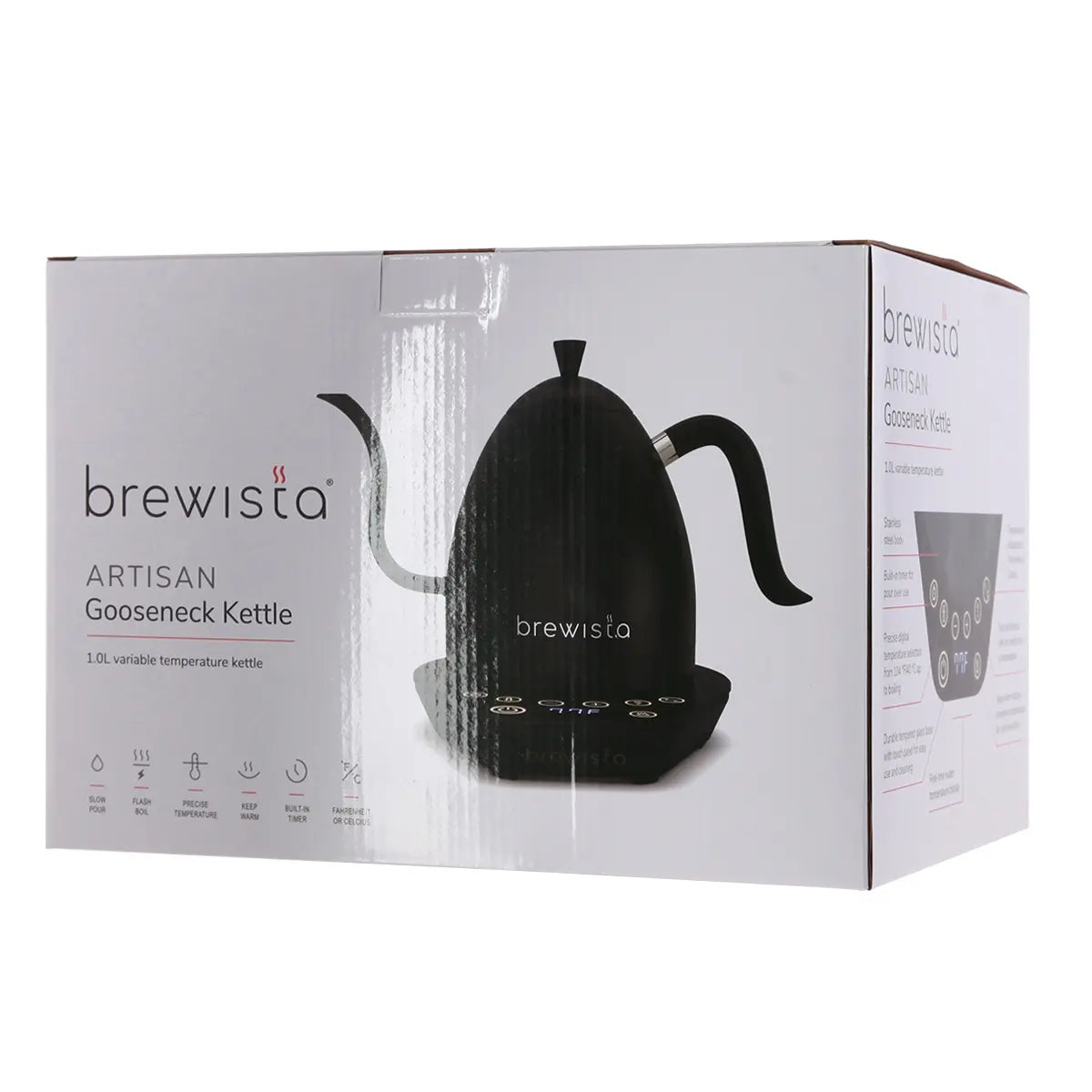 Brewista Artisan ketler za kafu, 1000 ml, crni