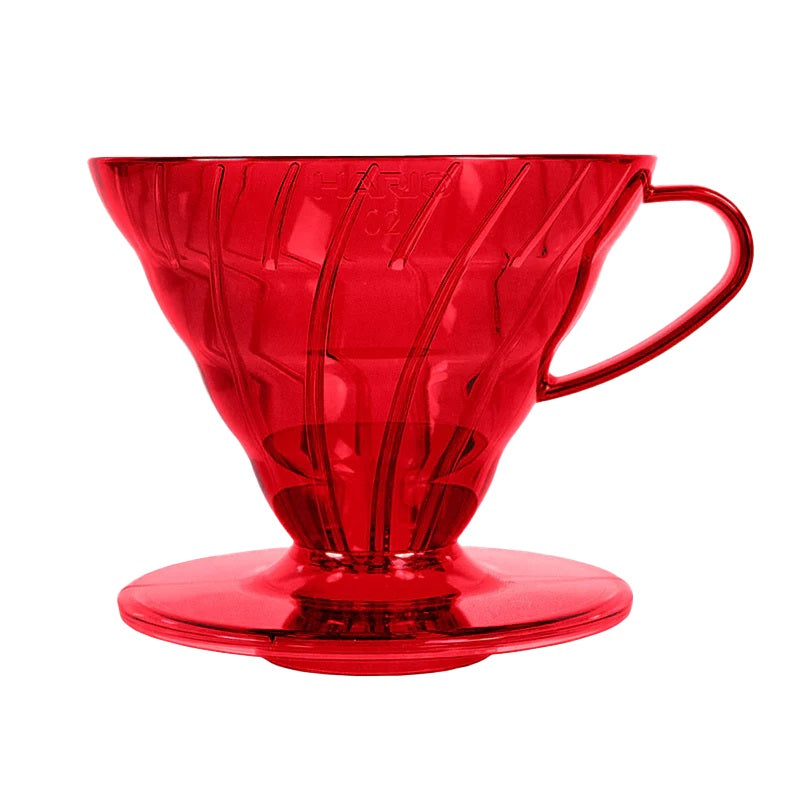 Hario V60 Candy Edition plastični driper, crveni (veličina 02)