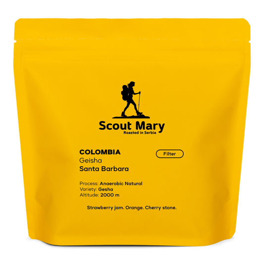 Kolumbija Geisha Santa Barbara